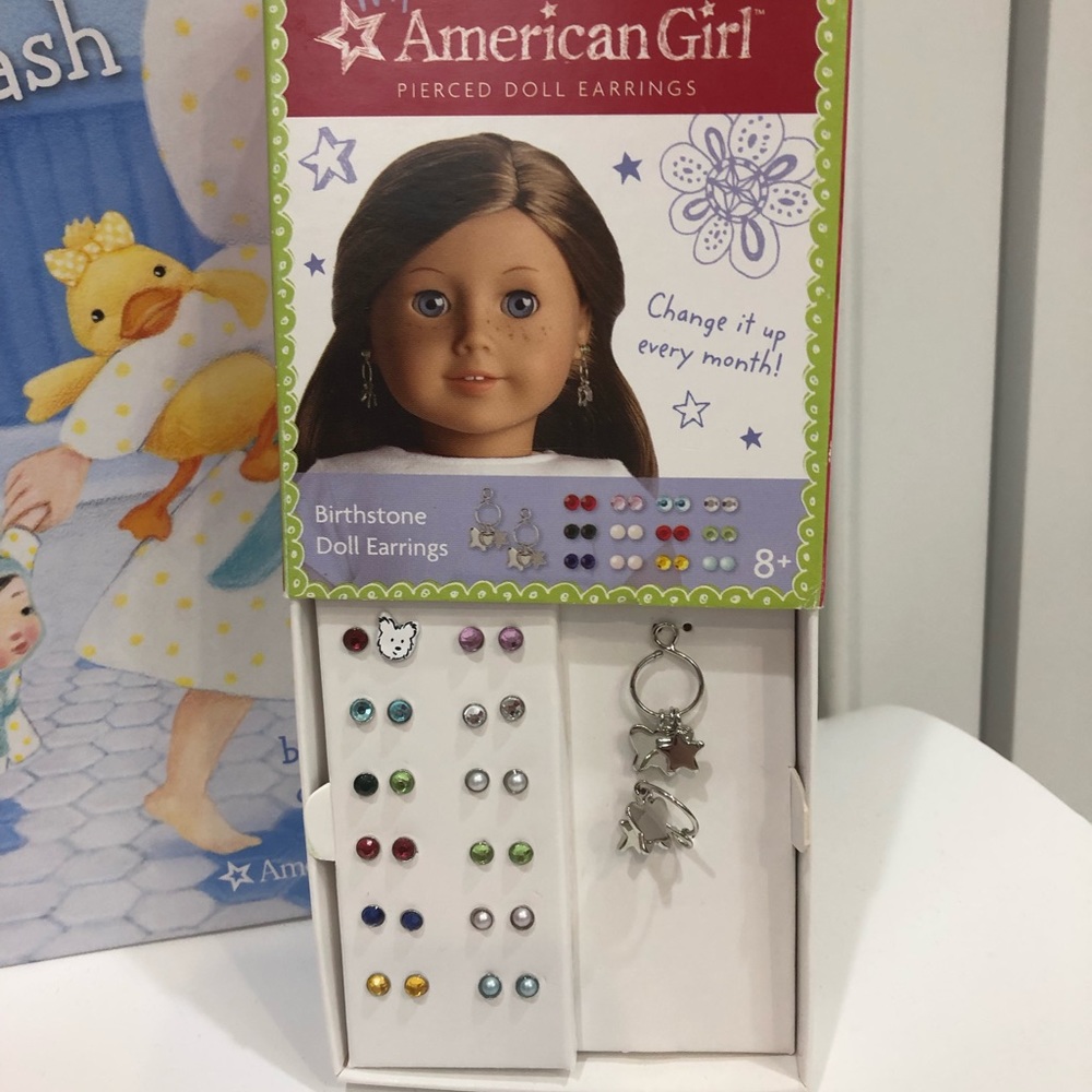 American Girl Books and Earrings - Picture 2 of 2